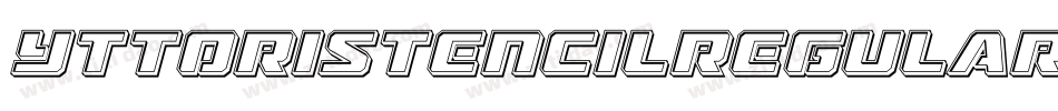 YttoriStencilRegular-KLRe字体转换