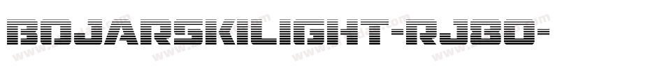 Bojarskilight-rJ8O字体转换