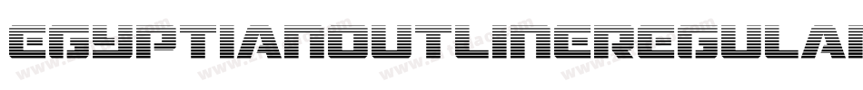 EgyptianOutlineRegular-axy8o字体转换