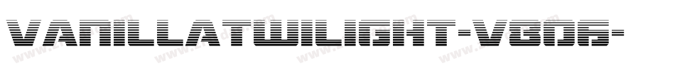 VanillaTwilight-V8o6字体转换