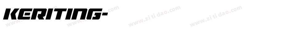 Keriting字体转换