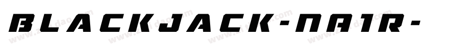 Blackjack-nA1R字体转换