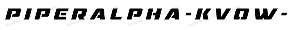 Piperalpha-KV0W字体转换