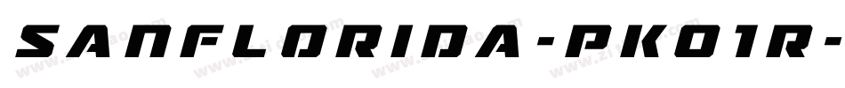 Sanflorida-PKO1r字体转换