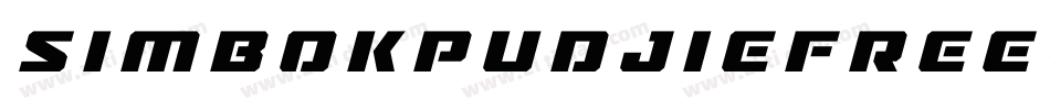 SimbokPudjieFree-7L1R字体转换
