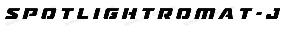 Spotlightromat-jE1R字体转换