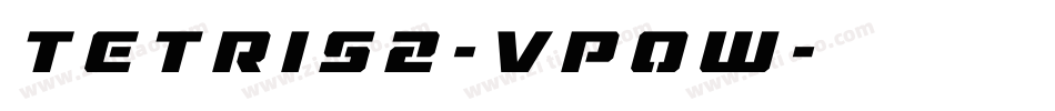 Tetris2-VP0w字体转换 Tetris2-VP0w字体转换