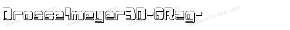 Drosselmeyer3D-GRzg字体转换