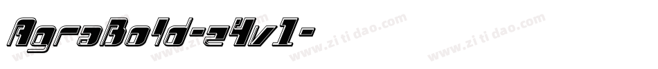 AgraBold-z4v1字体转换