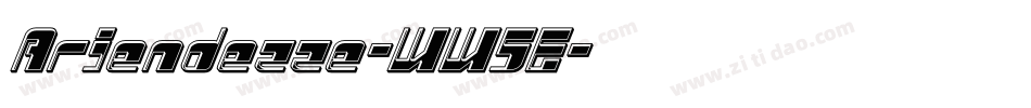 Ariendezze-WW5E字体转换