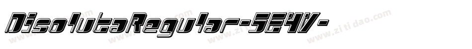 DisolutaRegular-5E4V字体转换