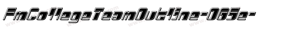 FmCollegeTeamOutline-OG5e字体转换