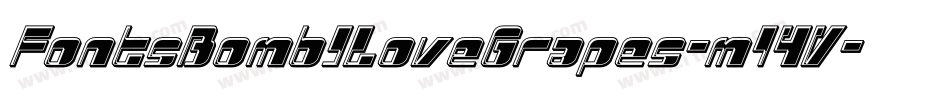 FontsBombILoveGrapes-ml4V字体转换