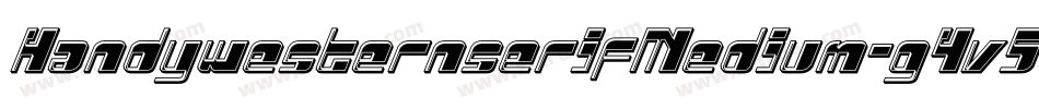 HandywesternserifMedium-g4v5字体转换