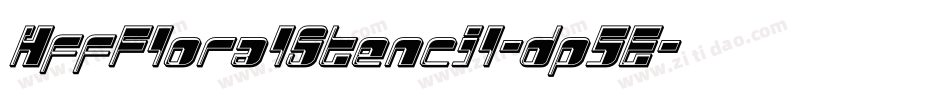 HffFloralStencil-dp5E字体转换