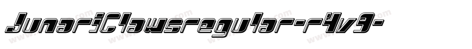 JunariClawsregular-r4v9字体转换