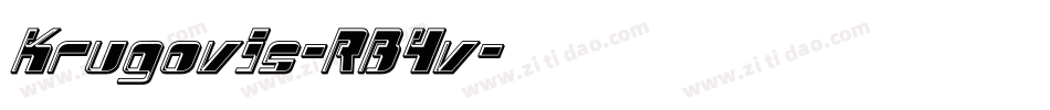 Krugovis-RB4v字体转换 Krugovis-RB4v字体转换