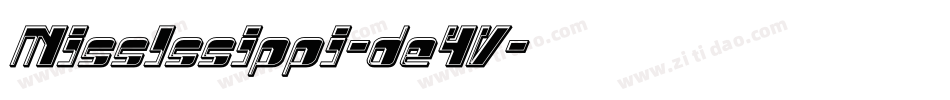 MissIssippi-de4V字体转换