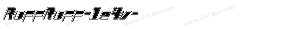 RuffRuff-1e4v字体转换