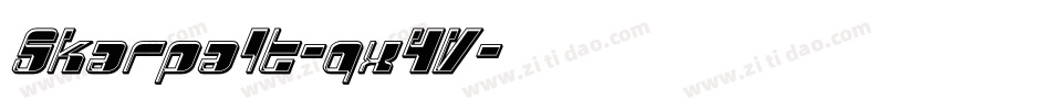 Skarpalt-qx4V字体转换 Skarpalt-qx4V字体转换
