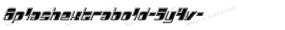 Splashextrabold-5y4v字体转换