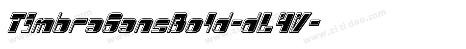 TimbraSansBold-dL4V字体转换