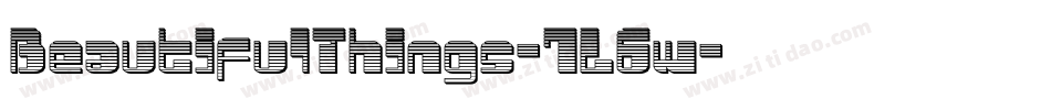 BeautifulThings-7L6w字体转换