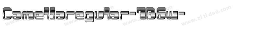 Cameliaregular-7B6w字体转换