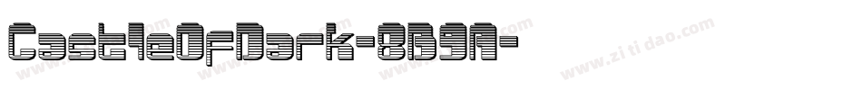 CastleOfDark-8B9A字体转换