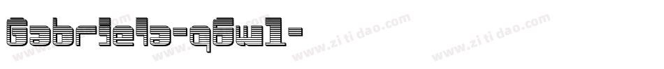 Gabriela-q6w1字体转换