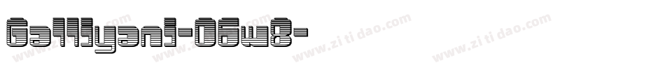 Galliyani-O6w8字体转换