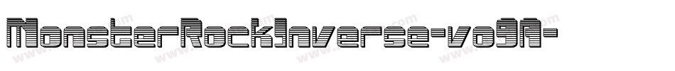 MonsterRockInverse-vo9A字体转换 MonsterRockInverse-vo9A字体转换