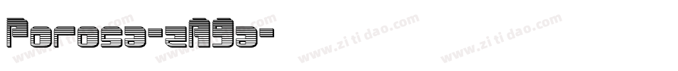 Porosa-zA9a字体转换 Porosa-zA9a字体转换