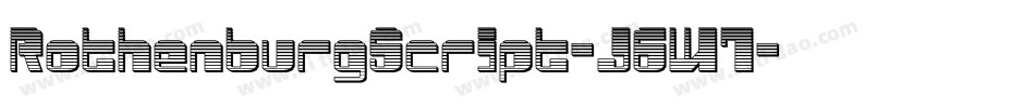 RothenburgScript-J6W7字体转换