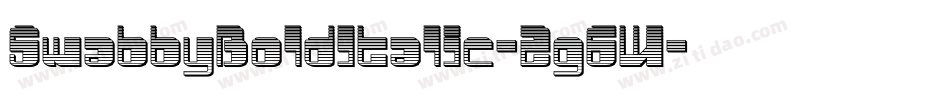SwabbyBoldItalic-2g6W字体转换 SwabbyBoldItalic-2g6W字体转换