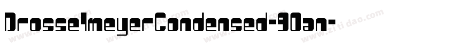 DrosselmeyerCondensed-9Oan字体转换