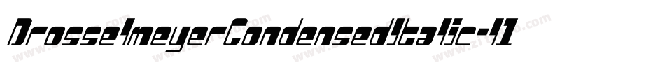 DrosselmeyerCondensedItalic-l1W0字体转换