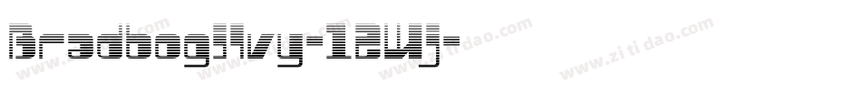 Bradbogilvy-12Wj字体转换