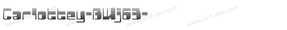 Carlottey-BWj63字体转换