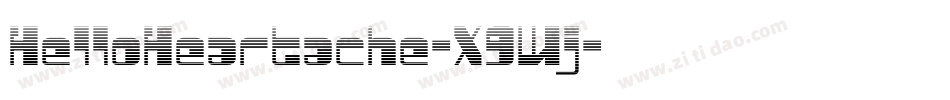 HelloHeartache-X9Wj字体转换