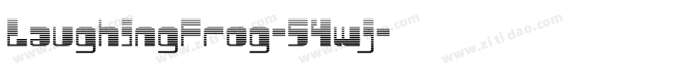LaughingFrog-54wj字体转换
