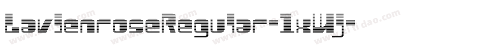 LavienroseRegular-1xWj字体转换
