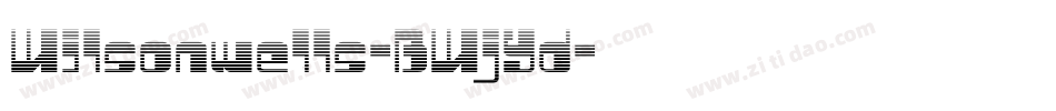 Wilsonwells-BWjYd字体转换