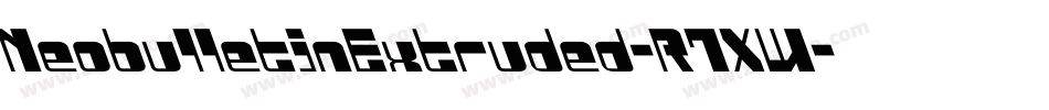 NeobulletinExtruded-R7XW字体转换