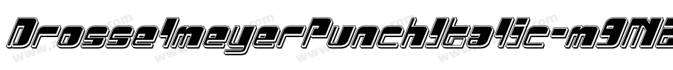 DrosselmeyerPunchItalic-m9M2字体转换