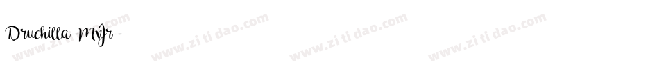 Druchilla-MvJr字体转换