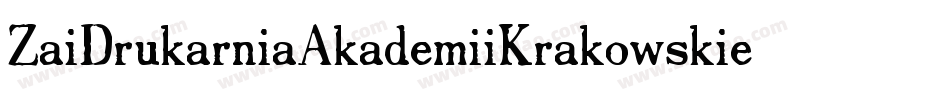 ZaiDrukarniaAkademiiKrakowskiej1674-nRAmR字体转换