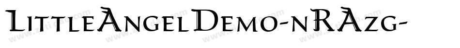 LittleAngelDemo-nRAzg字体转换