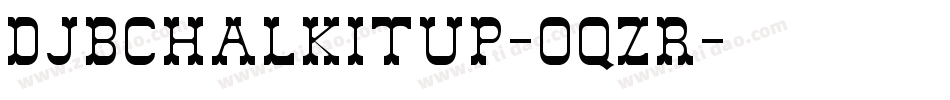 DjbChalkItUp-0qZr字体转换