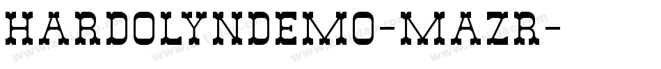 HardolynDemo-MaZr字体转换